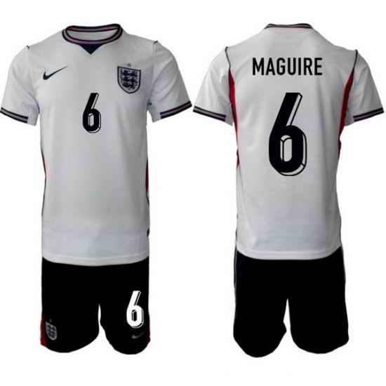 England FIFA World Cup 2026 White Soccer Jersey Harry Maguire #6